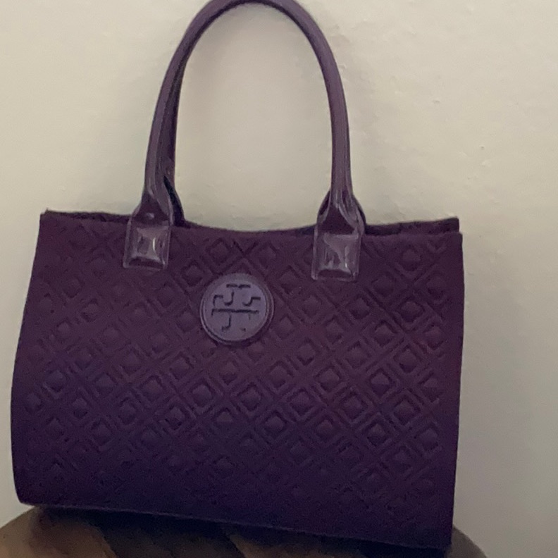 Tory Burch Marion Elegant Purple Handbag-Like New